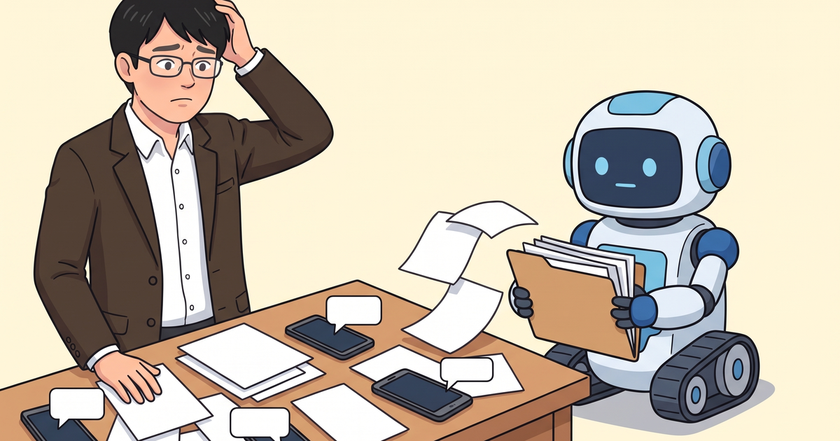 社内の情報共有ツールがバラバラなままだと、AI導入が進まない理由